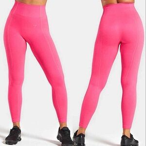 Gymshark XS Ultra Seamless Women's Hot Pink High-Waisted Leggings